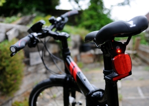 In terms of practical riding this rear reflector and red light dot are what comes with the bike.  You need to buy the rest separately.